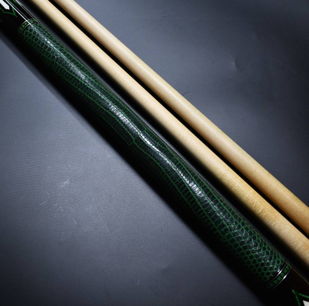 即決◇Coker Custom Cues/コーカ― 5剣10山リザード本革2シャフト 即決◇Coker Custom Cues/コーカ― 5剣10山リザード本革2シャフト