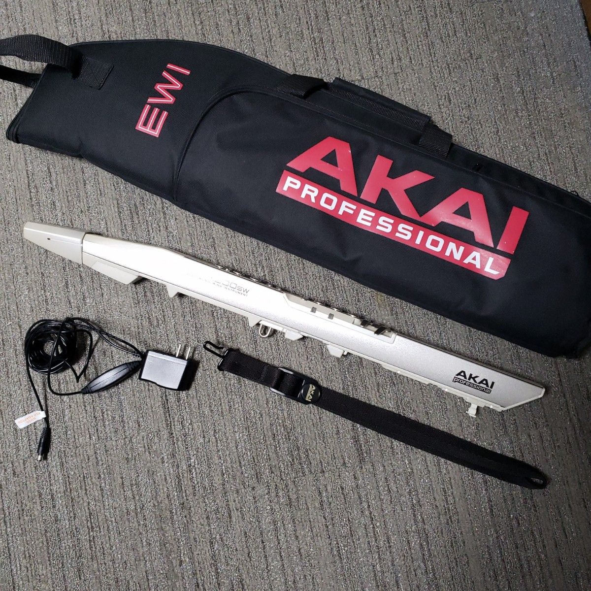 AKAI EWI 4000sw ホワイト ACアダプター 純正ソフトケース付き AKAI EWI 4000sw ホワイト ACアダプター 純正ソフトケース付き