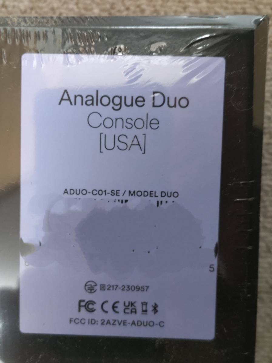 新品未開封】Analogue Duo 本体 (黒) アナログ デュオ PCE 互換機(本体