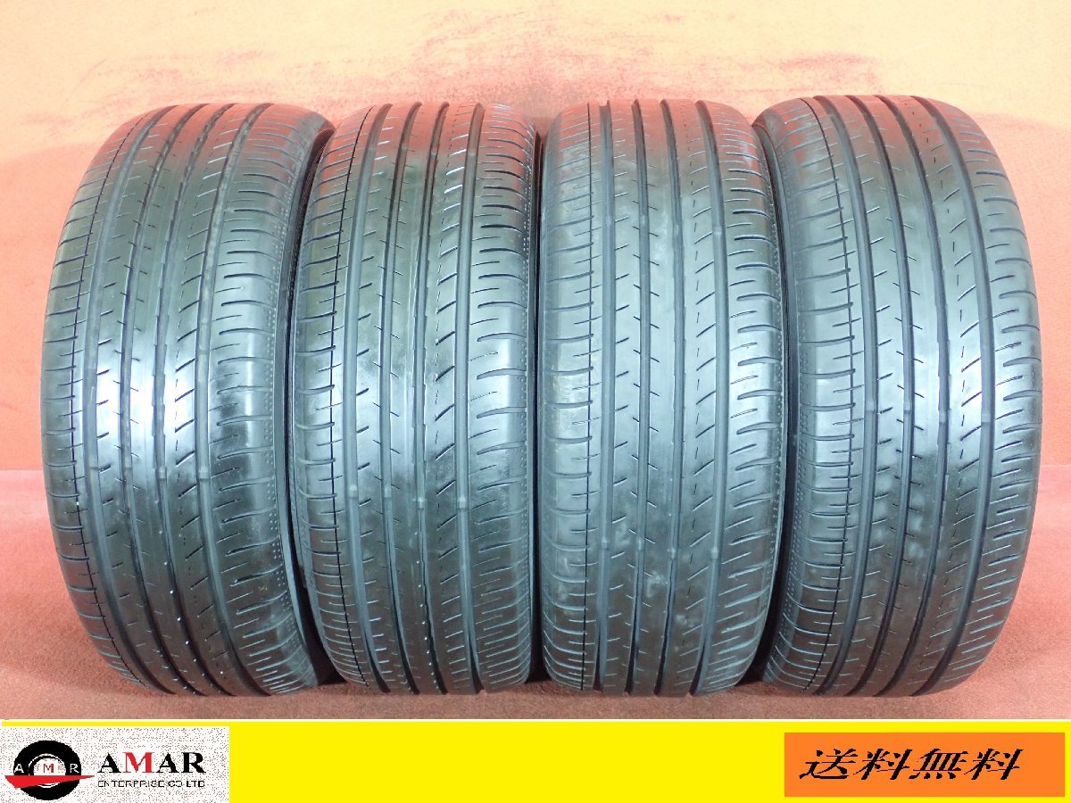 205/55R16●YOKOHAMA BLUEARTH-GT AE51 / 中古 ★ 4本(T-5602A)送料無料/沖縄別途_画像1