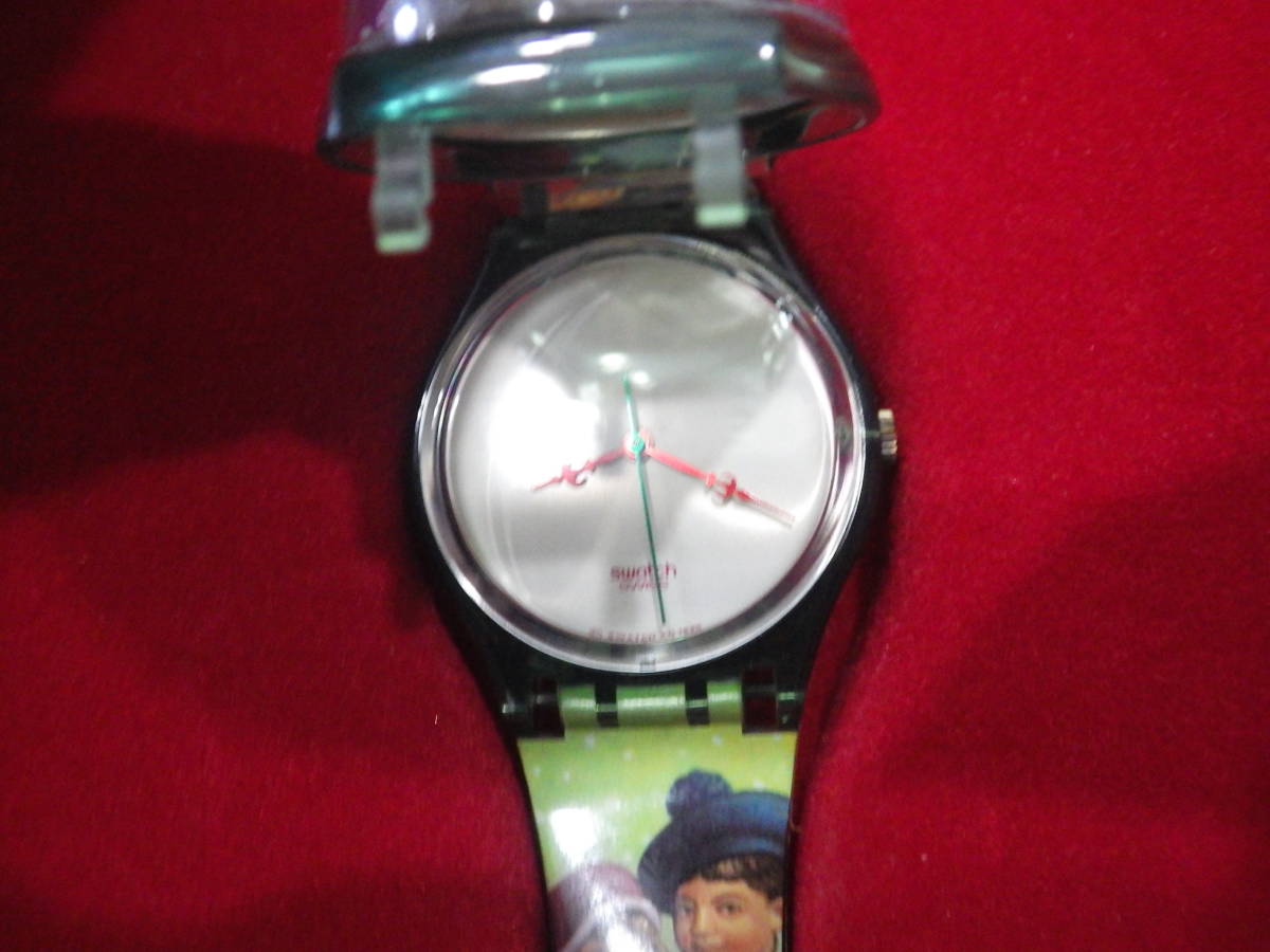 1円～　SWATCH スウォッチ マジックスペル 1995年 クリスマス限定モデル クォーツ 腕時計 箱有_画像5