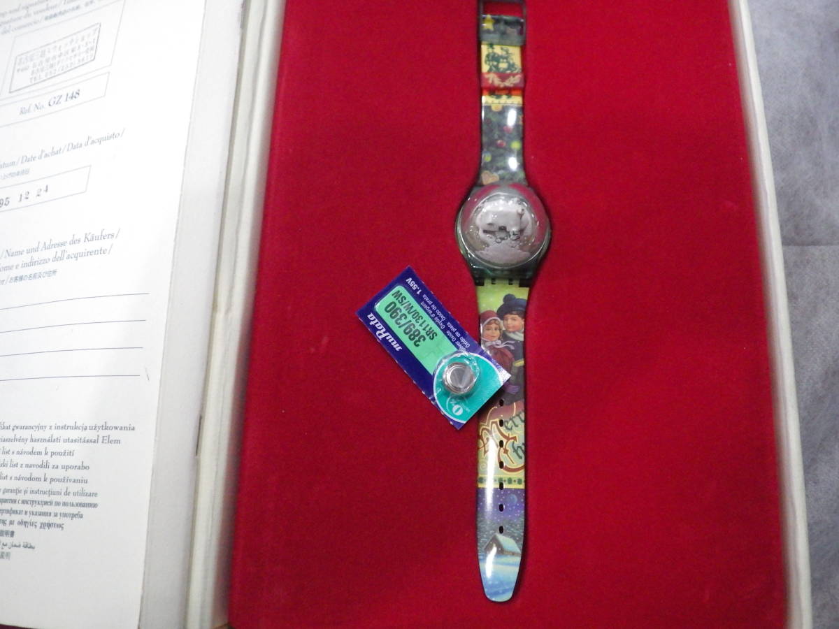1円～　SWATCH スウォッチ マジックスペル 1995年 クリスマス限定モデル クォーツ 腕時計 箱有_画像6