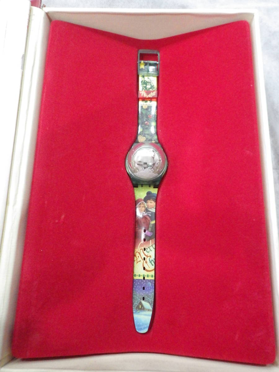 1円～　SWATCH スウォッチ マジックスペル 1995年 クリスマス限定モデル クォーツ 腕時計 箱有_画像3