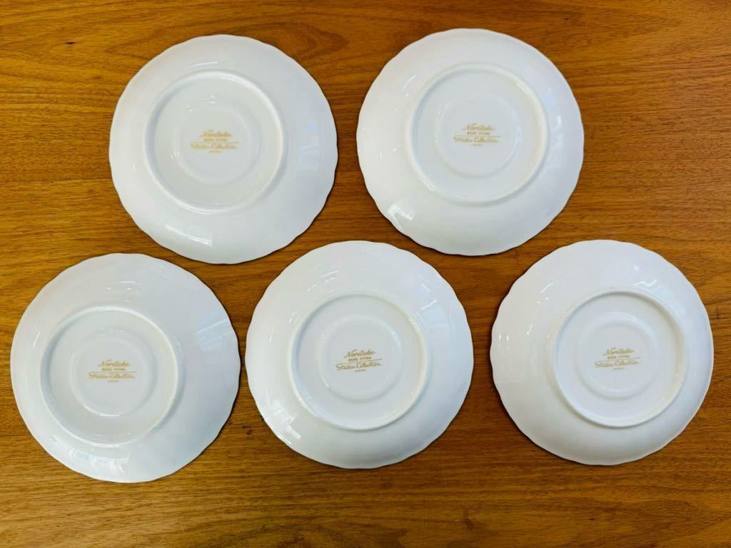 Noritake ノリタケ スタジオコレクション 小花柄 カップ&ソーサー C&S C/S 5客セット まとめて_画像7