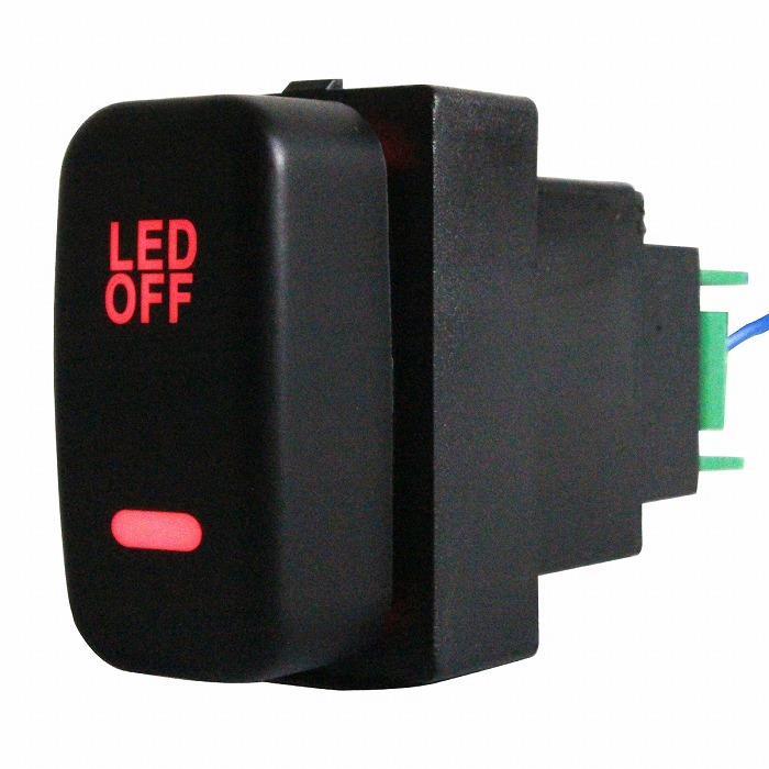 ミツビシAタイプ デリカD:5 D5 CV1/2/5 LEDカラー：レッド/赤 ON/OFFスイッチ 増設 USBスイッチホールカバー 電源スイッチ オルタネイト式_画像1