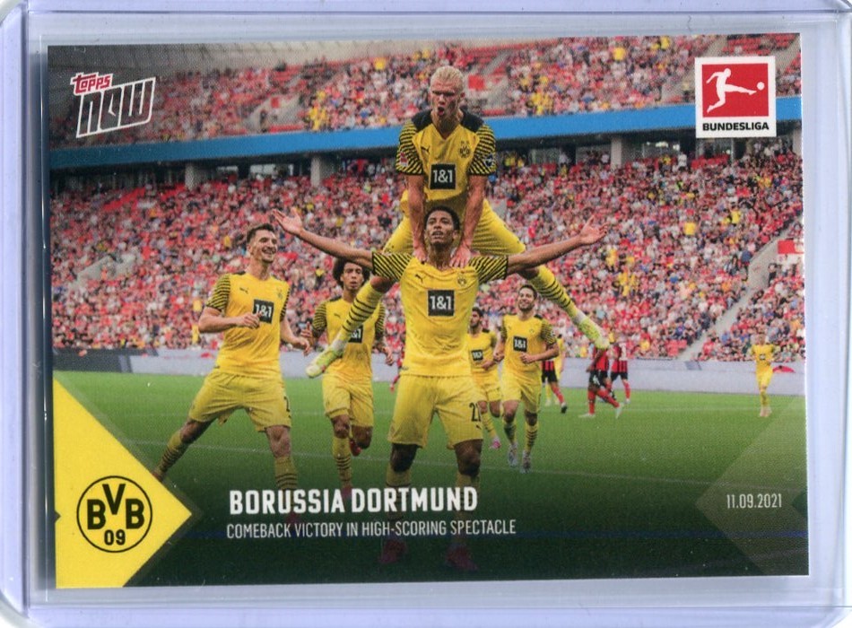 2021 Topps Now Bundesliga Haaland Bellingham 024 ドルトムント ハーランド/ベリンガム_画像1