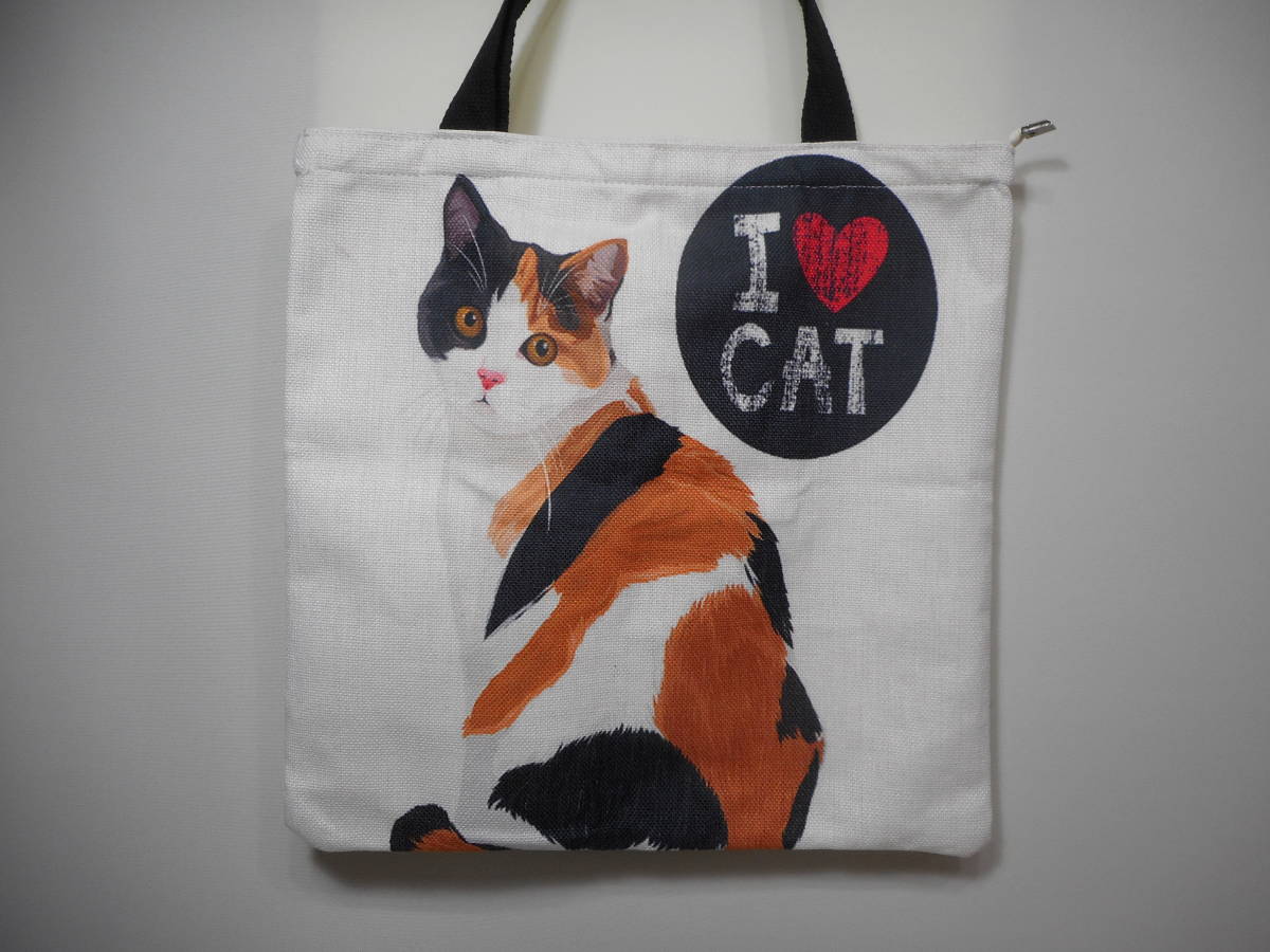 お洒落なトートバッグ　「I CAT]　猫シリーズ CAー０６_画像1