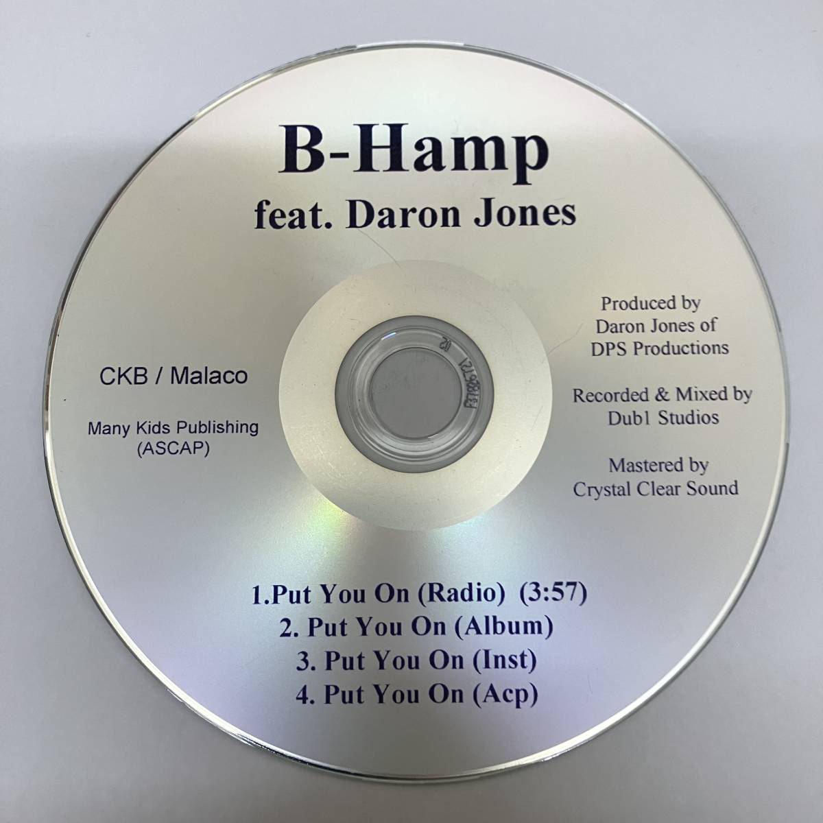 裸41 HIPHOP,R&B B-HAMP - PUT YOU ON INST,シングル CD 中古品_画像1