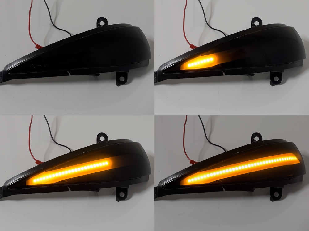 送料込 ホンダ 02 シーケンシャル 流れる LED ウインカー ミラー レンズ スモーク シビック TYPE R EURO FN2 ユーロ CIVIC ターンランプ