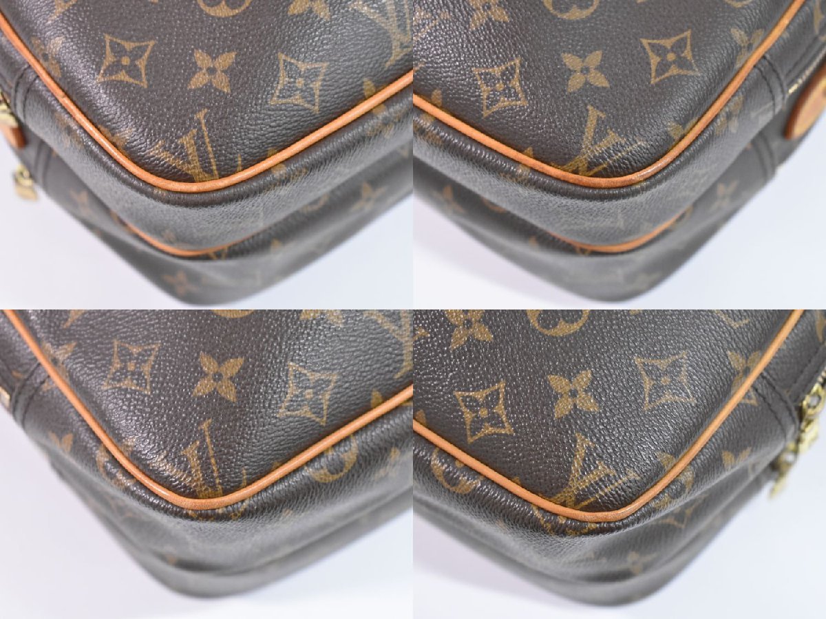 本物 ルイヴィトン LOUIS VUITTON LV リポーター PM モノグラム ショルダーバッグ ポシェット ブラウン M45254_画像7