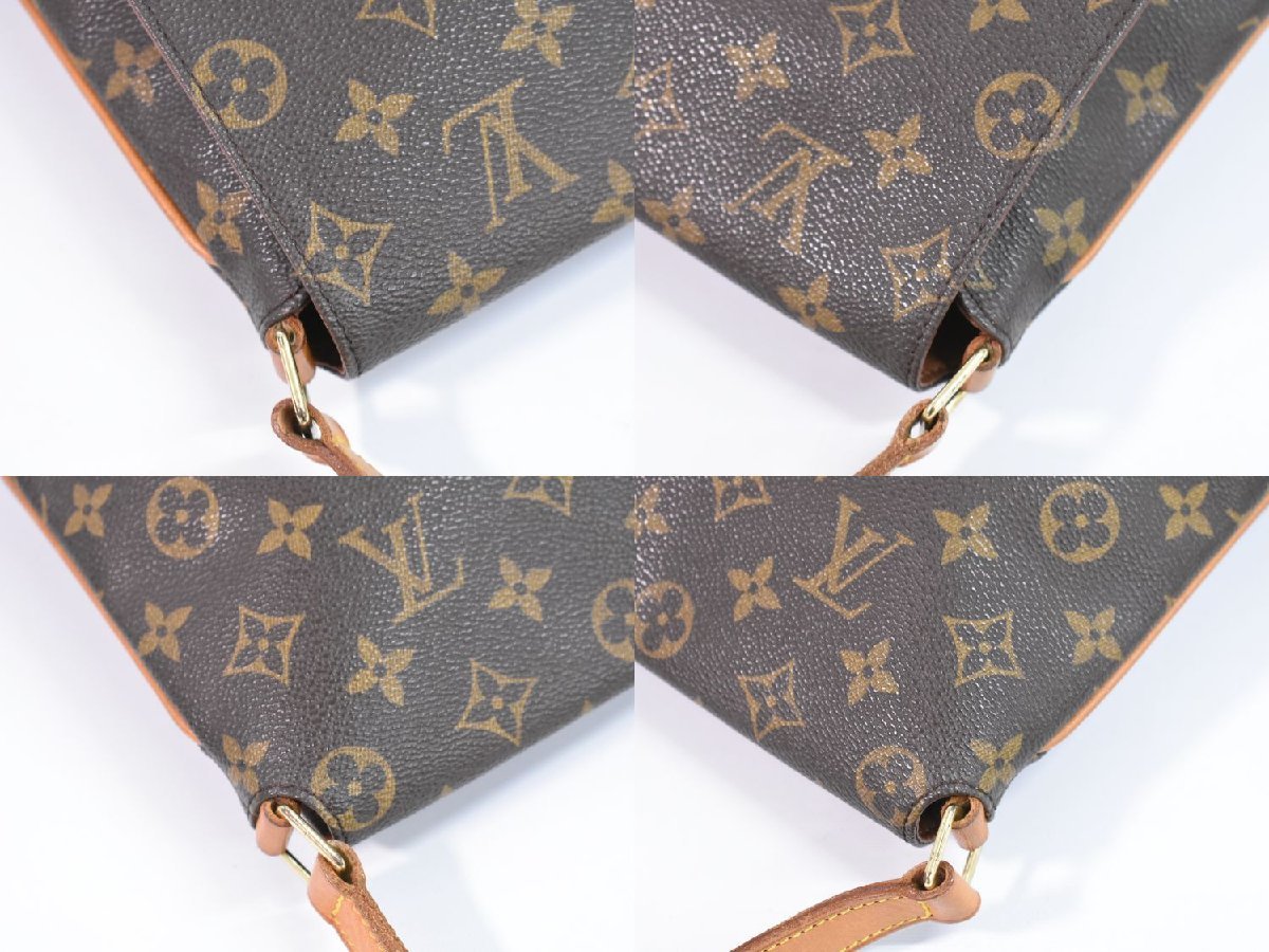 本物 ルイヴィトン LOUIS VUITTON LV ミュゼット サルサショート モノグラム ショルダーバッグ ブラウン M51258_画像6