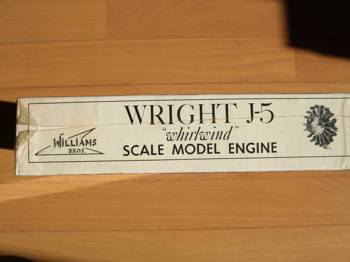  light J-5 horror ru window 1|8 engine kit William Brothers company WRIGHT J-5 whirl wind Engine Kit 1 1/2 Williams BROS