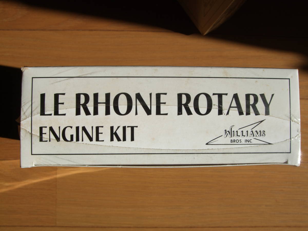 ru low n1/8 rotary engine kit unopened William Brothers company LE RHONE ROTARY ENGINE Kit 11/2~ Williams Bros 1/8