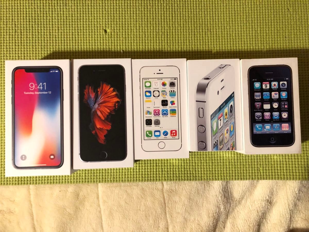 【匿名配送】iPhone 空箱　X 6S 5S 4S 3GS セット