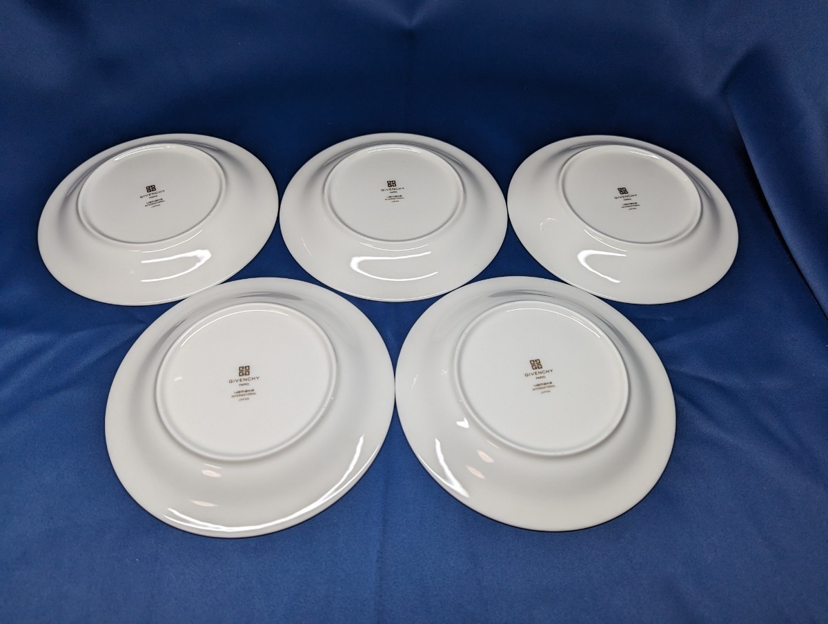 PORCELAINE GIVENCHY ファイブプチセット 小皿5枚 ジバンシィ 洋食器_画像3