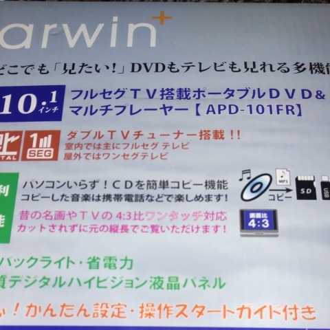 Arwin（アーウィン) ポータブルDVDプレーヤー 10.1インチ APD-101FR　マルチプレイヤー　カーバッグ付　4560204231137_画像10