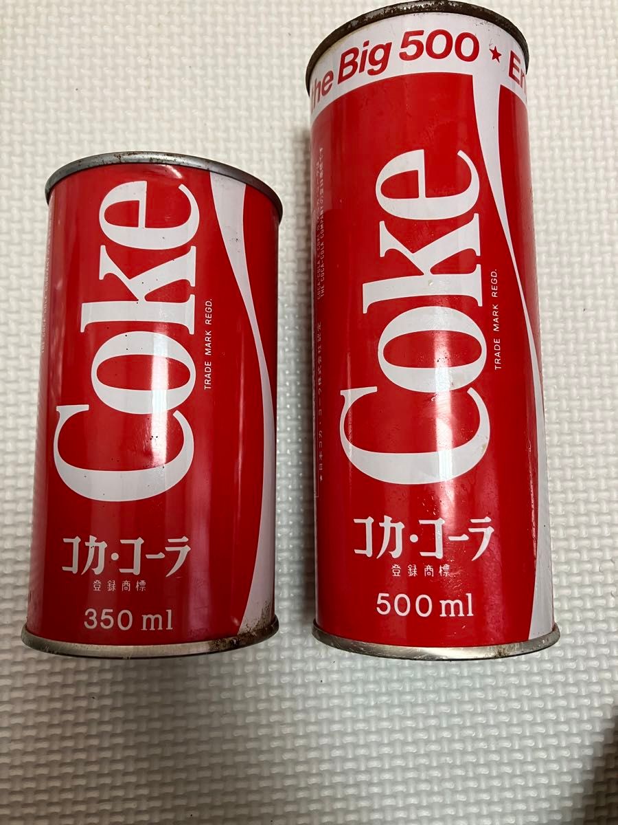 未開封　コカコーラレトロ缶　350mlと500ml 