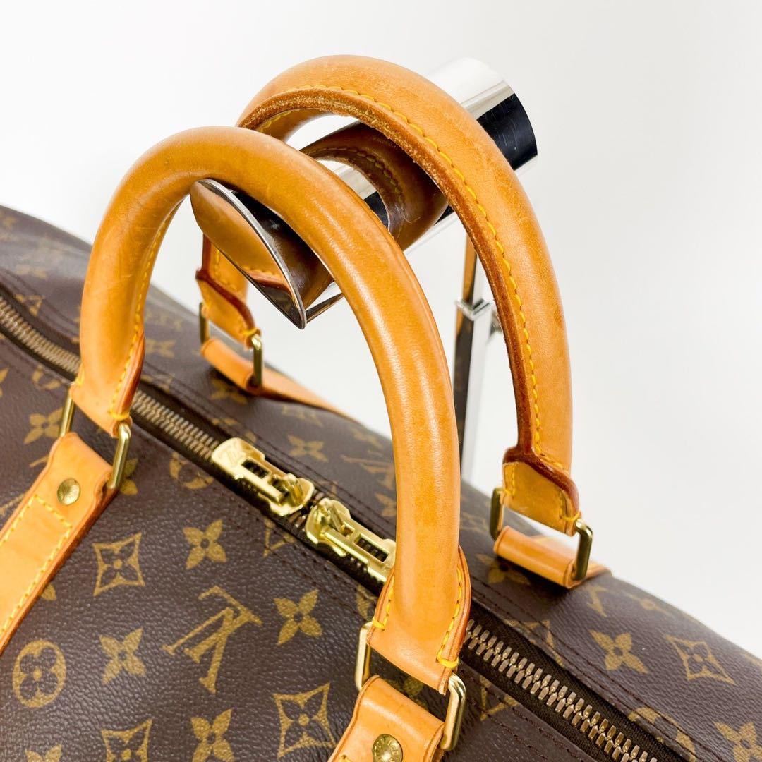 1円 ☆美品☆ LOUIS VUITTON ルイヴィトン モノグラム キーポル キーポル55 大容量 ボストンバッグ 旅行カバン 旅行バッグ ハンドバッグ_画像6