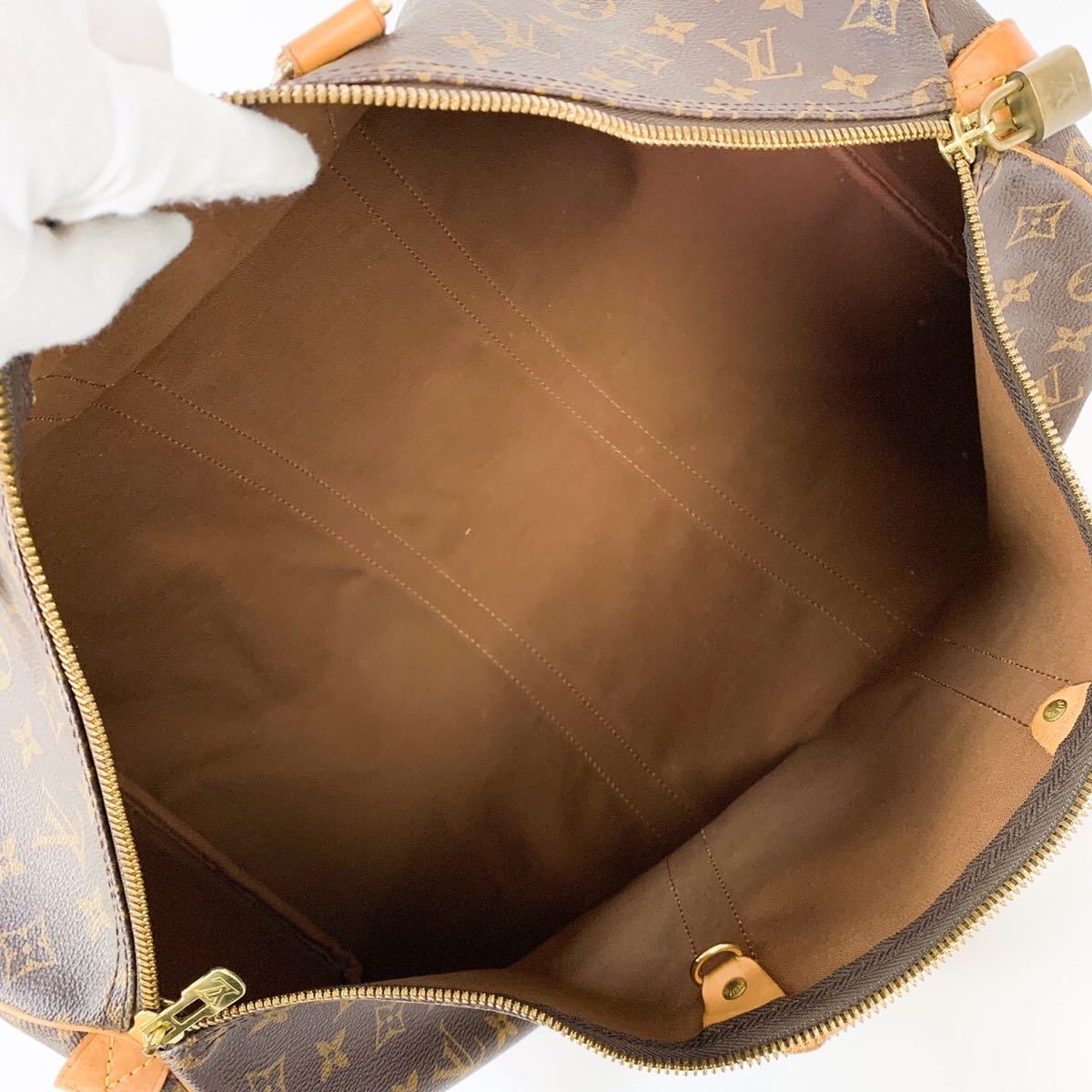 1円 ☆美品☆ LOUIS VUITTON ルイヴィトン モノグラム キーポル キーポル50 大容量 ボストンバッグ 旅行カバン 旅行バッグ ハンドバッグ_画像7