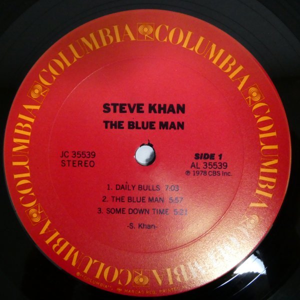 LP4155☆US/Columbia「Steve Khan / The Blue Man / AL-35539」の画像4