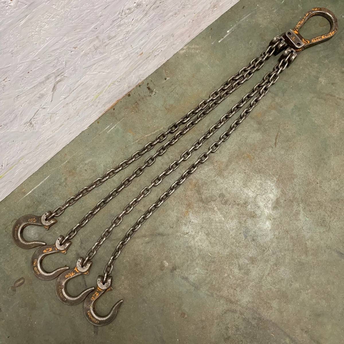 KITO】 キトー チェーンスリング フック 4点吊り 6T 78cm×7mm KITO】 キトー チェーンスリング フック 4点吊り 6T 78cm×7mm