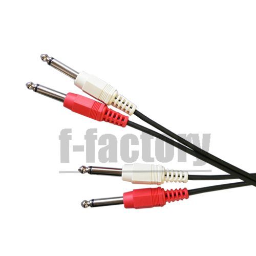  audio line cable 3m ( standard plug ×2- standard plug ×2) C-053