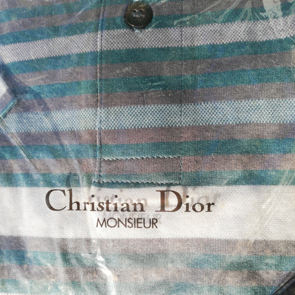 Christian Dior　クリスチャンディオール　シャツ　半袖シャツ　Mサイズ メンズ　綿　難有_画像2