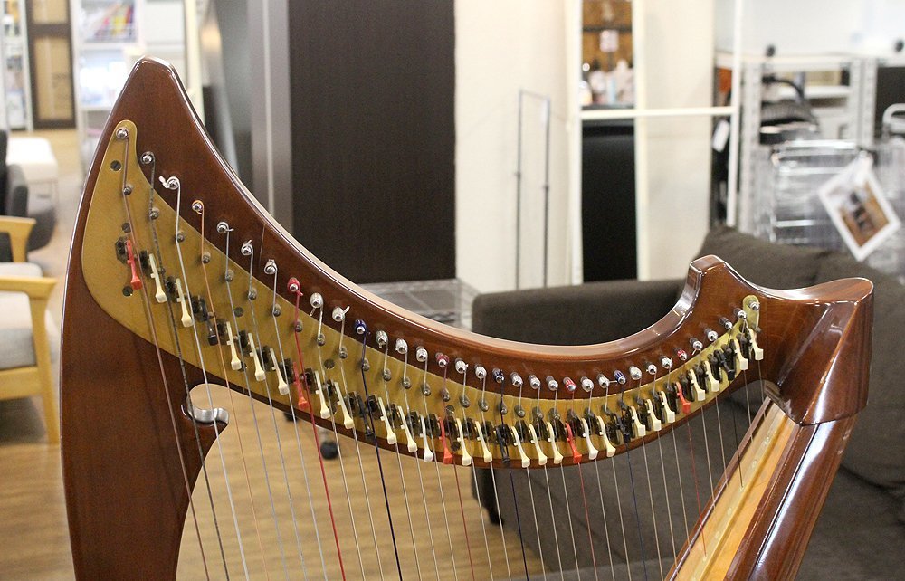  Sapporo city outskirts limitation 34 string harp Celt harp Irish harp lever harp pi comb - harp small size harp Manufacturers unknown stringed instruments 2033943