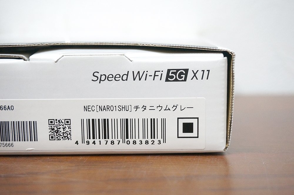 NEC KDDI Speed Wi-Fi 5G X11 モバイルルーター NAR01SHU チタニウムグレー AU判定〇 通信機器 2032531の画像6