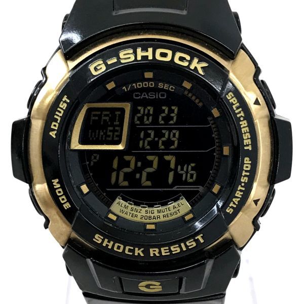 CASIO カシオ G-SHOCK ジーショック G-SPIKE Gスパイク 腕時計 G-7700G-9 クオーツ デジタル ラウンド ブラック コレクション 動作確認済み_画像1