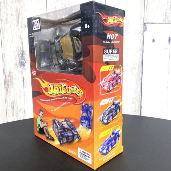 新品 未開封 WALL CLIMBER ウォールクライマー ラジコンカー ブラック ゴールド おもちゃ ラジコン 車 フィギュア 模型 趣味 コレクションの画像3