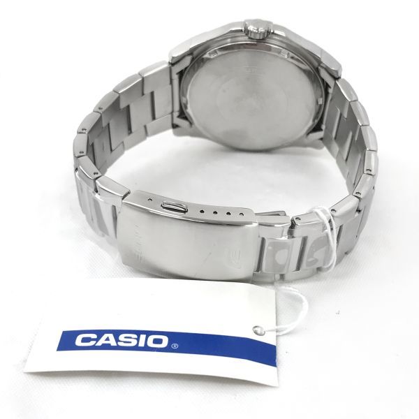 新品 CASIO カシオ EDIFICE エディフィス 腕時計 クオーツ EF-129D-1A ブラック アナログ カレンダー コレクション 箱付き 動作確認済 ._画像5