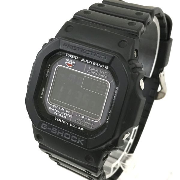 美品 CASIO カシオ G-SHOCK ジーショック MULTIBAND6 腕時計 GW-M5610U-1 電波ソーラー タフソーラー デジタル スクエア ブラック 動作OK_画像3