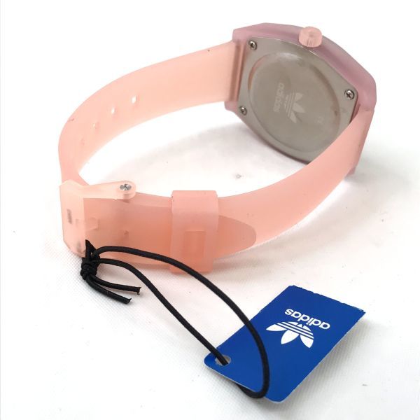 新品 adidas アディダス Process SP1 腕時計 Z103049-00 クオーツ アナログ ラウンド ピンク 樹脂バンド コレクション 箱付き 動作確認済み_画像5