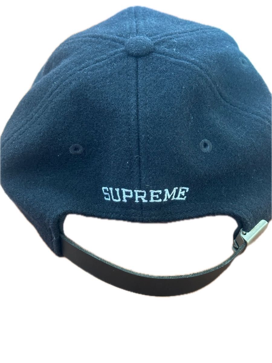 supreme  Sロゴ キャップ 6パネルキャップ ウール シュプリーム S Logo Cap 6-Panel ブラック