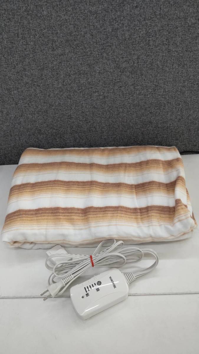 0601k1506 MORITA モリタ 洗える電気掛敷毛布 190×130cm 2022年製_画像1