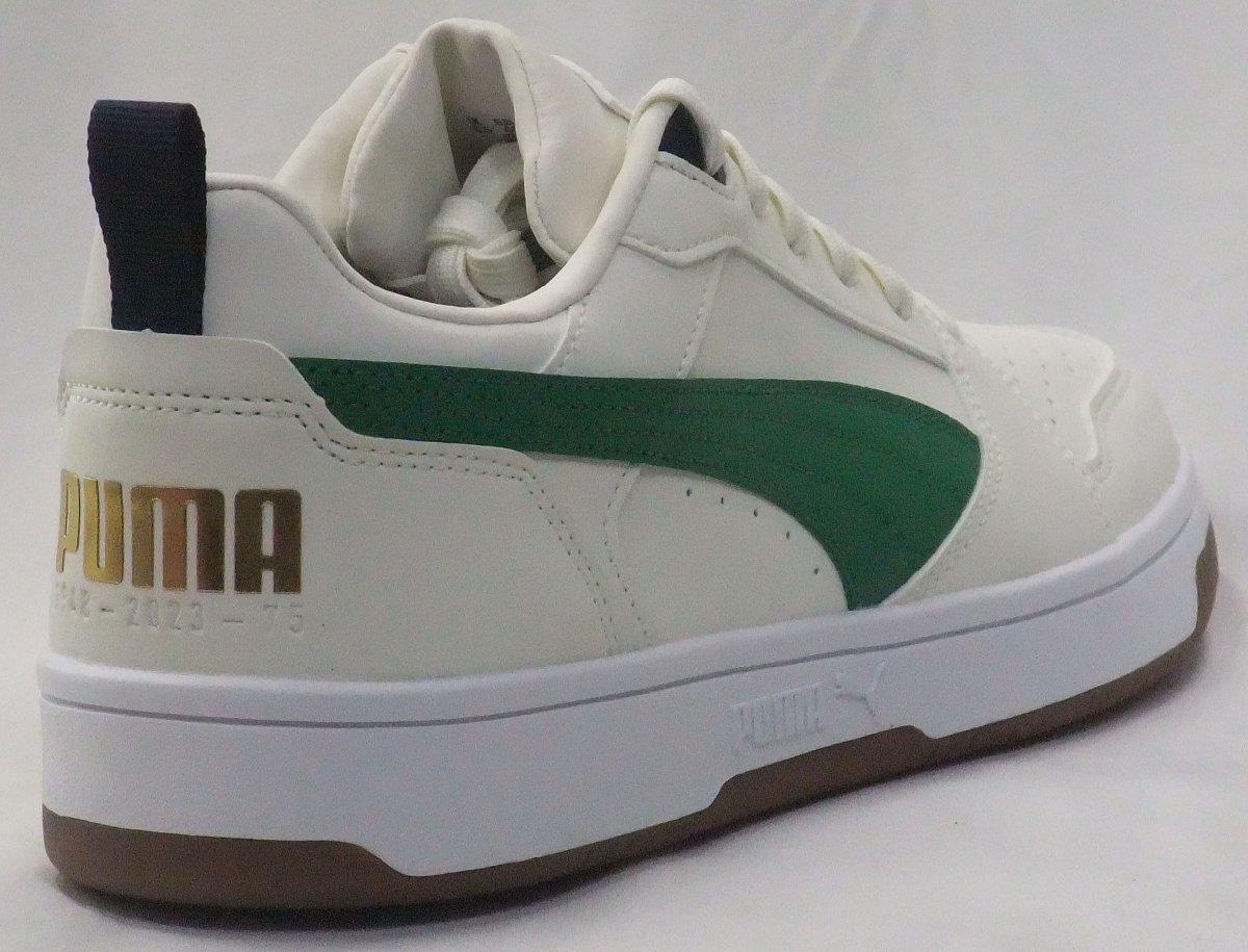  free shipping PUMA Puma rebound V6 low 75 year z eggshell white / green 27.5cm basket coat style 75 anniversary commemoration model -