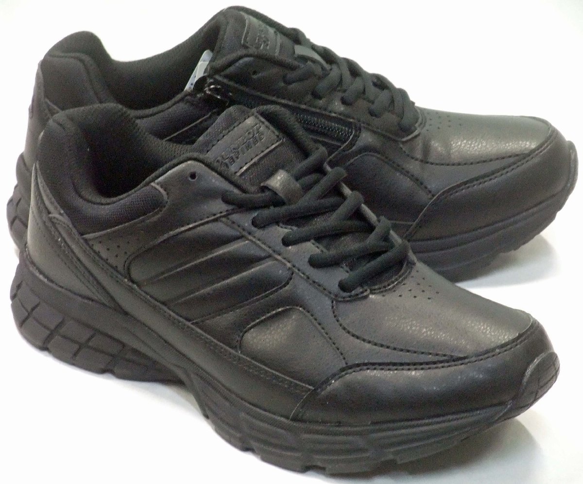  бесплатная доставка Dunlop li штраф doDC1006 прогулочные туфли черный 27.0cm 4E широкий легкий застежка-молния имеется спортивные туфли джентльмен обувь 