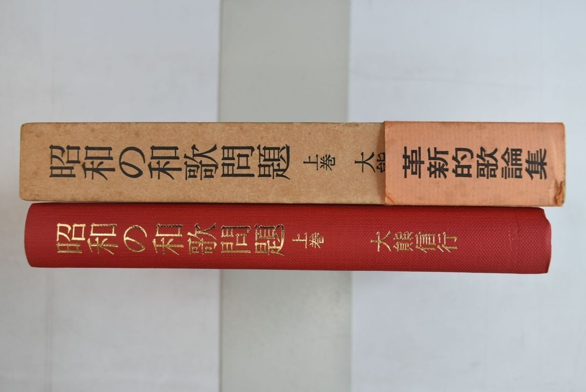 657038「昭和の和歌問題 上巻」大熊信行 短歌新聞社 昭和52年 初版_画像5