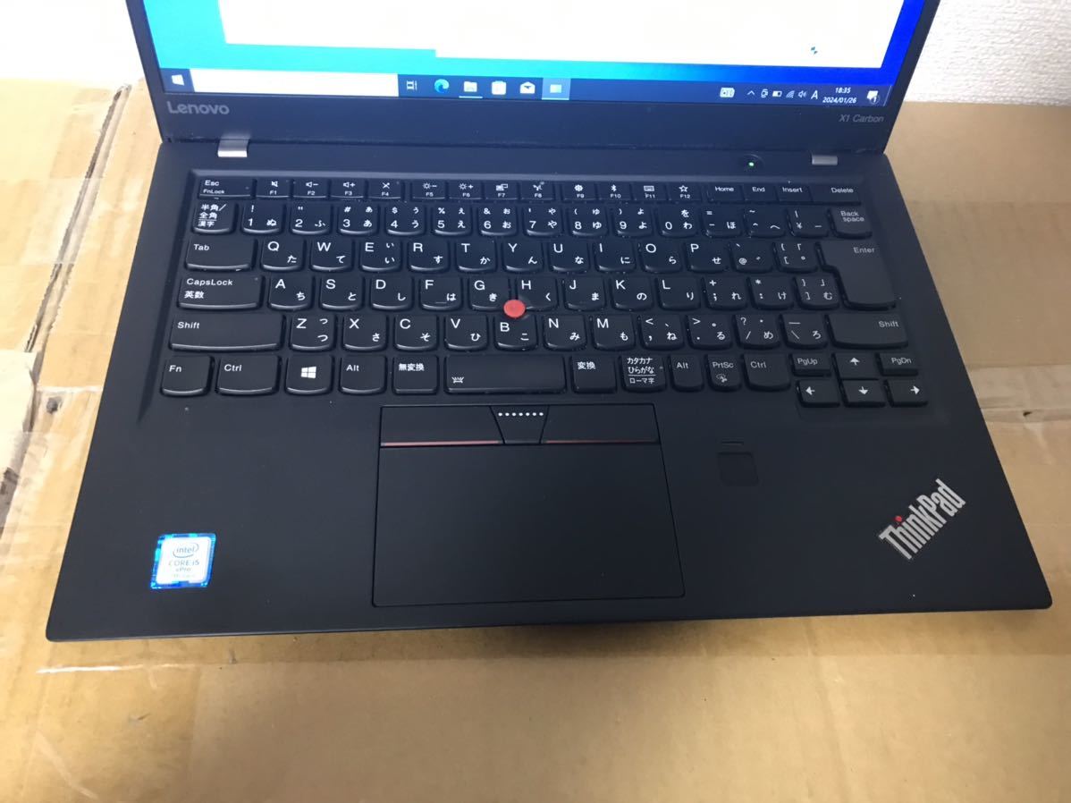 Lenovo ThinkPad X1 Carbon 5th Gen Core i5 7300U 2.6GHz/8GB/256GB(SSD)/14W/FHD_画像4