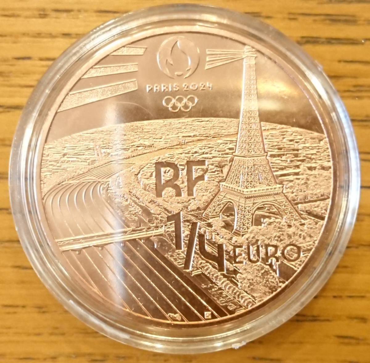 2023 パリ2024 オリンピック マスコット フリージュ 1/4ユーロ 銅貨の画像4