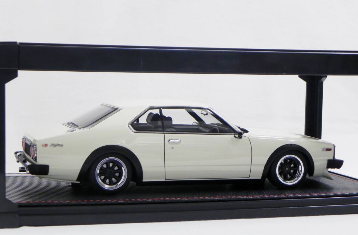 IG 3233 1/18 Nissan Skyline 2000 GT-ES (C210) White With Engine WEB限定 イグニッションモデル スカイライン ジャパン RSワタナベ L20_画像3