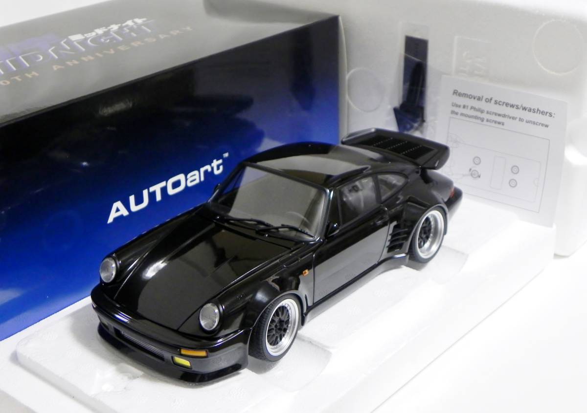 オートアート 1/18 湾岸ミッドナイト ブラックバード ポルシェ 911 930 ターボ 未展示 島 達也　_画像1