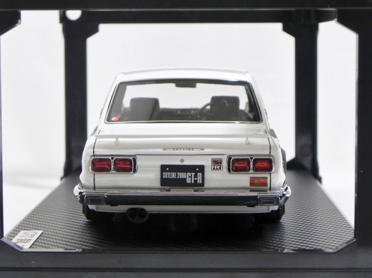 IG 3235 1/18 Nissan Skyline 2000 GT-R (KPGC10) White イグニッションモデル スカイライン ハコスカ ロンシャン XR-4_画像5