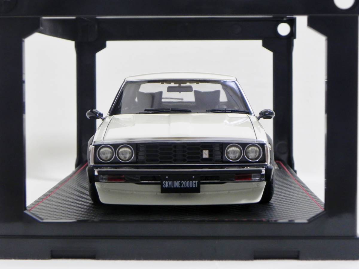 IG 3233 1/18 Nissan Skyline 2000 GT-ES (C210) White With Engine WEB限定 イグニッションモデル スカイライン ジャパン RSワタナベ L20_画像4