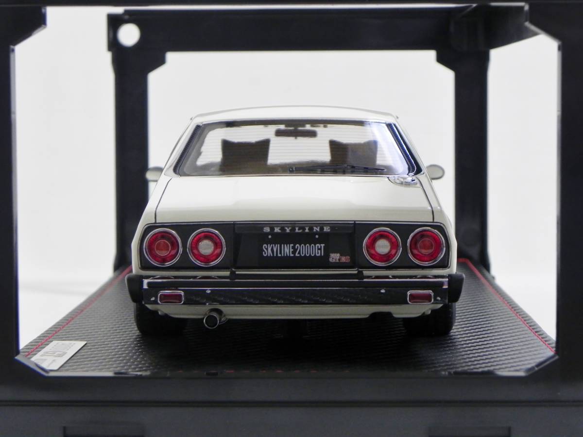 IG 3233 1/18 Nissan Skyline 2000 GT-ES (C210) White With Engine WEB限定 イグニッションモデル スカイライン ジャパン RSワタナベ L20_画像5