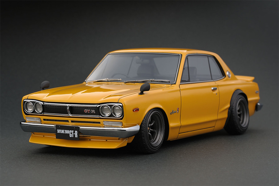 日産WEB限定品 1/18 Nissan Skyline 2000 GT-R (KPGC10) Brown イグニッションモデル スカイライン ハコスカ サファリブラウン RSワタナベ_メーカー見本画像です