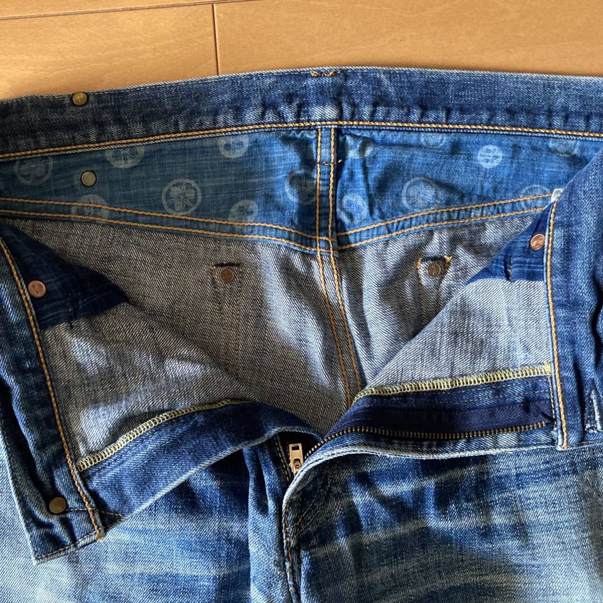 桃太郎ジーンズ 銅丹 ジッパーフライ MOMOTARO JEANS / G007-MZK / W40 /デニム /ビッグサイズ_画像3