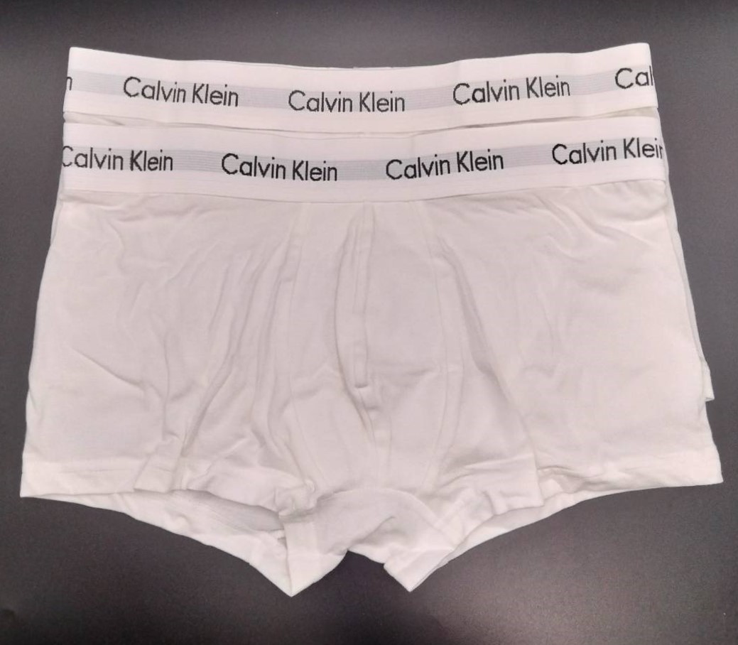 【Mサイズ】Calvin Klein(カルバンクライン) ローライズボクサーパンツ ホワイト Mサイズ 2枚セット コットンストレッチ U2664の画像2