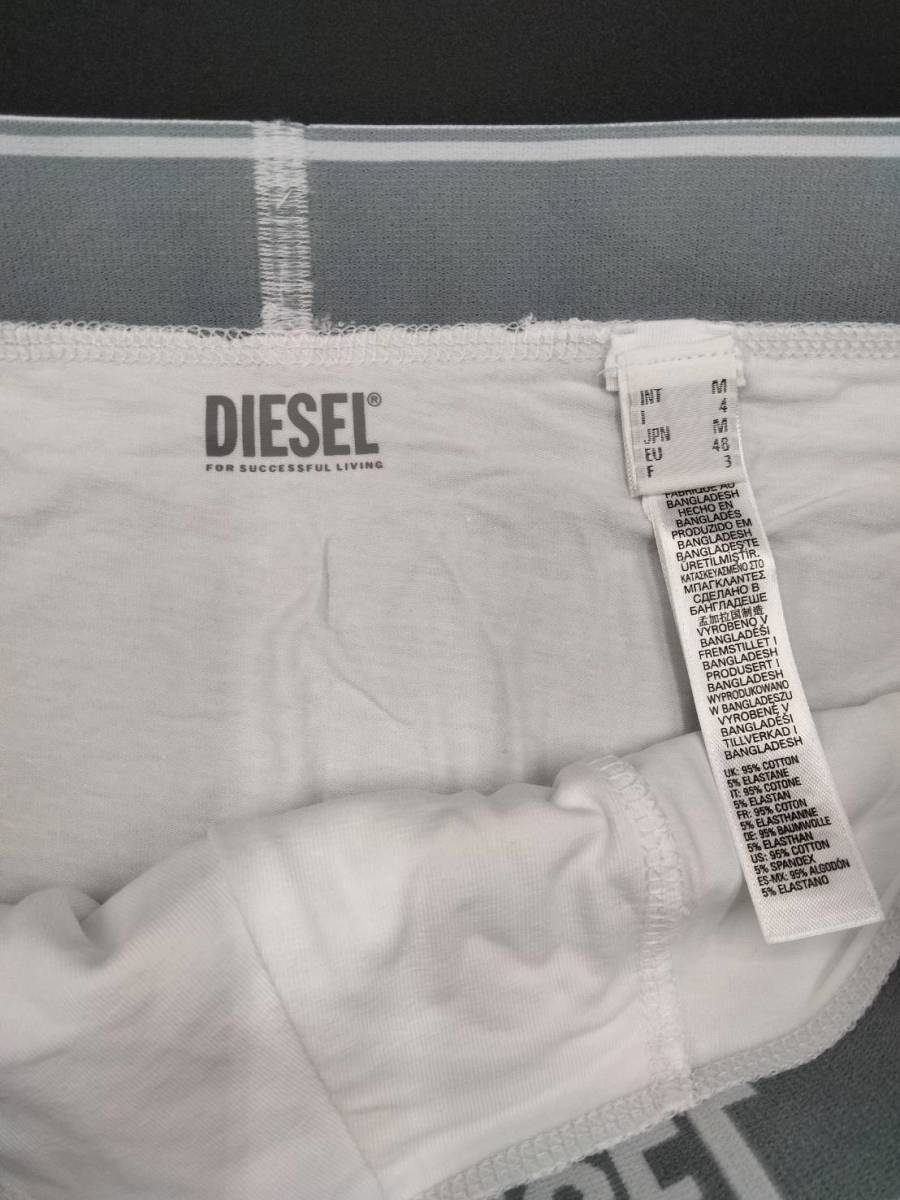 【Mサイズ】DIESEL(ディーゼル) ローライズボクサーパンツ White 3枚セット メンズボクサーパンツ 男性下着 00ST3V